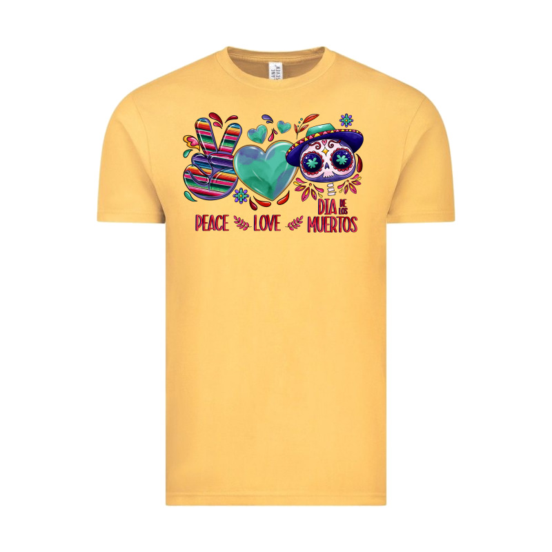 Peace Love Dia De Los Muertos Vintage Tee by NancyCooperArtShop | Teevron