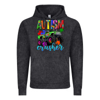 Vintage Black Autism Awareness crusher Vintage Hoodie - NancyCooperArtShop