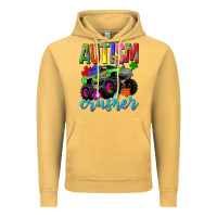 Vintage Mustard Autism Awareness crusher Vintage Hoodie - NancyCooperArtShop