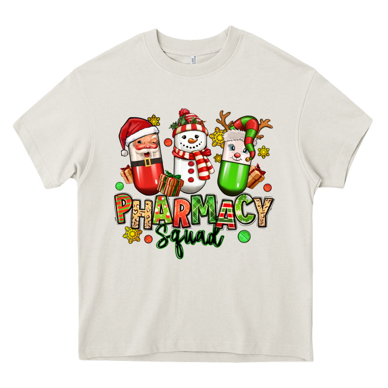 Christmas Pharmacy Squad Heavy Core Tee by MaliasSmallBusiness | Teevron