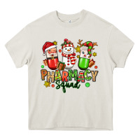 Cream christmas pharmacy squad Heavy Core Tee - MaliasSmallBusiness