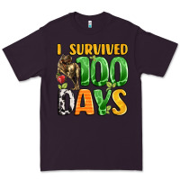 Plum dinosaur 100day celebration Premium Tee - LillyAllenDesigns