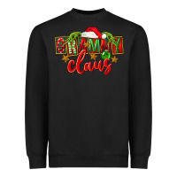 Black Christmas Grammy Claus Mother's Day Heavyweight Sweatshirt - FaDigitalArtStudio