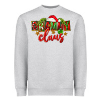 Heather Grey Christmas Grammy Claus Mother's Day Heavyweight Sweatshirt - FaDigitalArtStudio