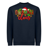 Navy Christmas Grammy Claus Mother's Day Heavyweight Sweatshirt - FaDigitalArtStudio