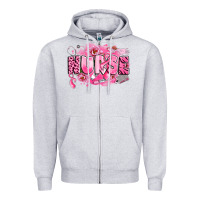 Heather Grey breast cancer nurse Zipper Hoodie - LillyAllenDesigns