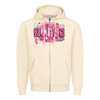 Sandshell breast cancer nurse Zipper Hoodie - LillyAllenDesigns
