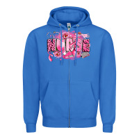 True Royal breast cancer nurse Zipper Hoodie - LillyAllenDesigns