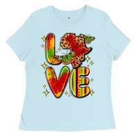 Baby Blue love juneteenth Ladies Tee - LillyAllenDesigns