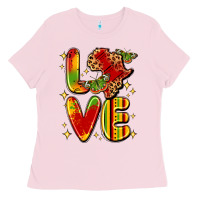 Bubblegum Pink love juneteenth Ladies Tee - LillyAllenDesigns