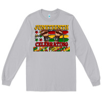 Moon Dust juneteenth celebrating black freedom Long Sleeve Tee - CowGirlArtShop