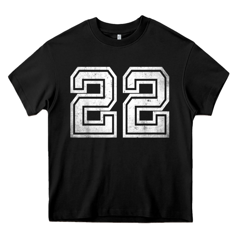 Number 22 Sports Jersey Lucky No. Birthday Age Vintage Heavy Core Tee by tuanDangUi | Teevron