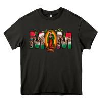 Asphalt mexican flag our lady of guadalupe mom leopard Heavy Core Tee - JahusDesignShop