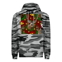 Slate Camo christmas deer and bell seamless pattern Premium Hoodie - BundleAndBundleShop