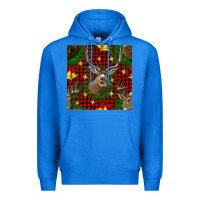 True Royal christmas deer and bell seamless pattern Premium Hoodie - BundleAndBundleShop