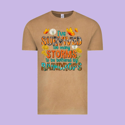 I've Survived Too Many Storms Vintage Tee Designed By Texasbilliewilder