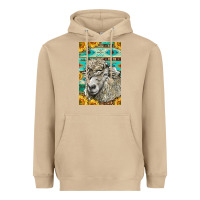 Mushroom Western Lincoln Sheep Heavyweight Hoodie - LillyAllenDesigns