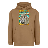 Toasted Coconut Western Lincoln Sheep Heavyweight Hoodie - LillyAllenDesigns