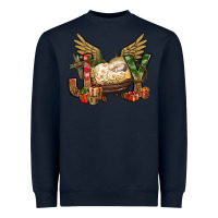 Navy joy christmas with baby jesus bbs Heavyweight Sweatshirt - BundleAndBundleShop