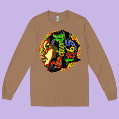 Juneteenth 1865 Long Sleeve Tee Designed By Cowgirlartshop