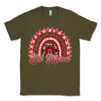 Army Green be mine valentines day rainbow Classic Tee - RanaPortraitStore
