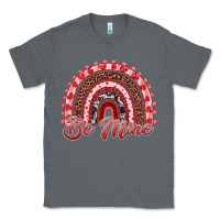 Charcoal Heather be mine valentines day rainbow Classic Tee - RanaPortraitStore