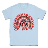Dusty Blue be mine valentines day rainbow Classic Tee - RanaPortraitStore