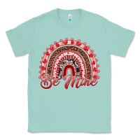 Seafoam be mine valentines day rainbow Classic Tee - RanaPortraitStore