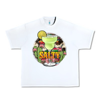 White salty Urban Heavy Tee - JahusDesignShop