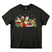 Asphalt santa coffee Heavy Core Tee - MaliasSmallBusiness