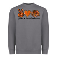 Storm peace love thanksgiving bbs Heavyweight Sweatshirt - BundleAndBundleShop