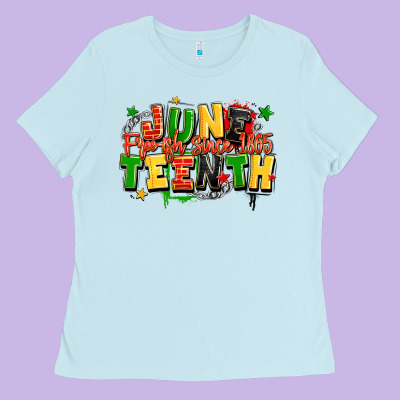 Juneteenth Free Ish Since 1865 Ladies Tee Designed By Lillyallendesigns