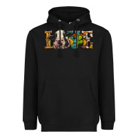Black Western Love Holstein Cow Heavyweight Hoodie - LillyAllenDesigns