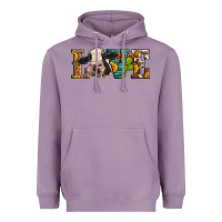 Lavender Western Love Holstein Cow Heavyweight Hoodie - LillyAllenDesigns