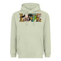 Matcha Western Love Holstein Cow Heavyweight Hoodie - LillyAllenDesigns