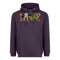 Plum Western Love Holstein Cow Heavyweight Hoodie - LillyAllenDesigns