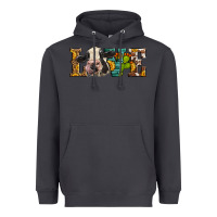 Smoke Western Love Holstein Cow Heavyweight Hoodie - LillyAllenDesigns