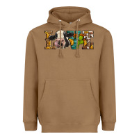 Toasted Coconut Western Love Holstein Cow Heavyweight Hoodie - LillyAllenDesigns