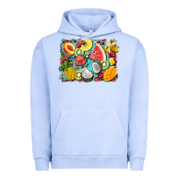 Pigment Grape Ice summer fruits background Urban Hoodie - BarkalooDesign