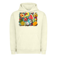 Summer Fruits Background Urban Hoodie | Teevron