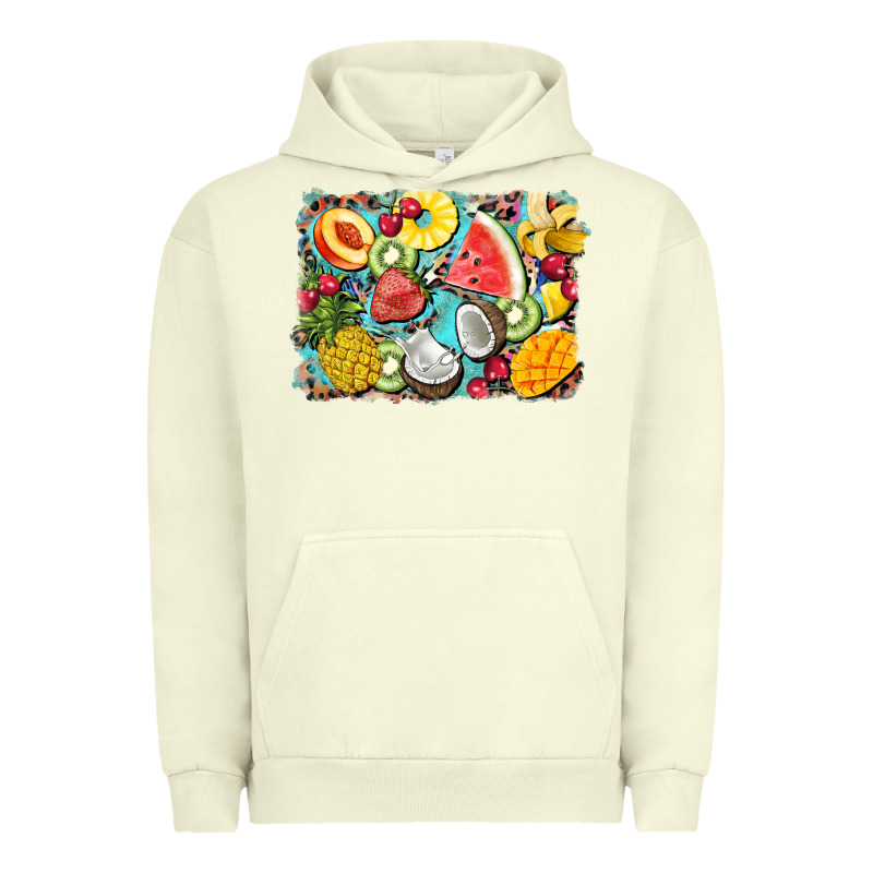 Summer Fruits Background Urban Hoodie by BarkalooDesign | Teevron