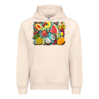 Sandshell summer fruits background Urban Hoodie - BarkalooDesign