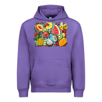 Tulip summer fruits background Urban Hoodie - BarkalooDesign
