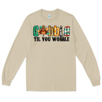 Mushroom gobble til you wobble thanksgiving turkey Long Sleeve Tee - Jasminsmagicworld