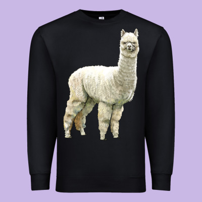 Alpaca Premium Sweatshirt Designed By Lillyallendesigns