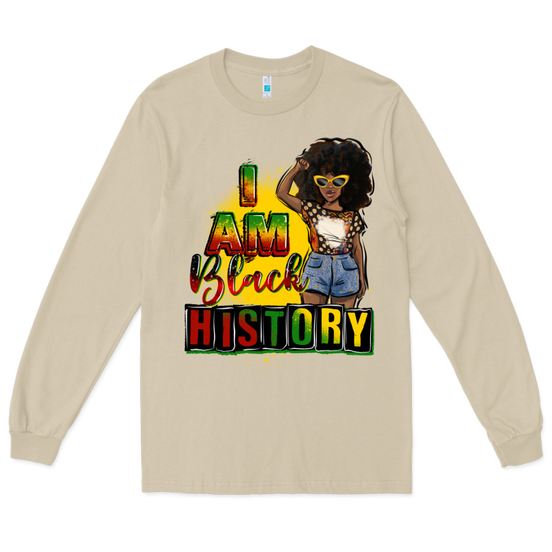 I Am Black History Juneteenth Long Sleeve Tee by CowGirlArtShop | Teevron
