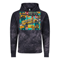 Cloud Black school bus Vintage Hoodie - texasbilliewilder