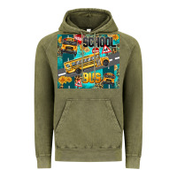 Vintage Olive school bus Vintage Hoodie - texasbilliewilder