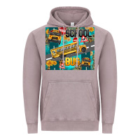Vintage Zinc school bus Vintage Hoodie - texasbilliewilder
