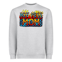 Heather Grey Hot mess mom Mother's Day Heavyweight Sweatshirt - FaDigitalArtStudio